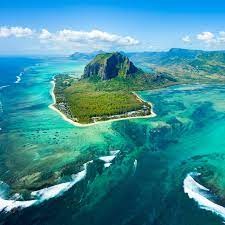 le morne aerial view mauritius