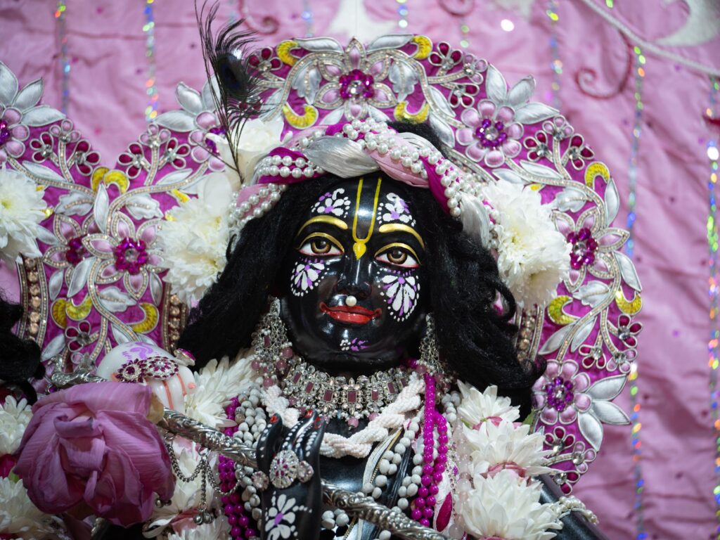 statue of hindu god in Mauritius, Krishna